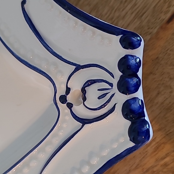 Blue/White Platter, Rectangular, Porcelain, Excellent Condition. - Picture 3 of 7